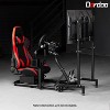 Dardoo racing simulation cockpit equipped with red seat and single screen monitor stand, compatible with Logitech G29 G920 G923 Thrustmaster - 2 of 4