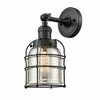 Bell Cage - 1 Light Semi-Flush Mount In Industrial Style-13.5 Inches Tall and 5 Inches Wide - 2 of 2