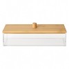 Nonslip Cosmetic Organizer with Bamboo Lid, Durable Clear Acrylic  Storage Box for Makeup, Skincare & Jewelry, Stylish Organizer for Bathroom & Vanity - 2 of 2