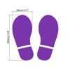 Unique Bargains Home Classroom Floor Stairs Decal PVC Footprint Sticker 4 Pairs - 2 of 4
