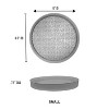 happimess Drew Modern Geometric Indoor 3D Printed Plant Saucer - 2 of 4