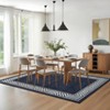 Modern Washable Area Rug for Living Room, Bordered Minimalist Home Decorative Carpet, Non Slip Soft Bedroom Rugs - 4 of 4