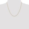 Black Bow Jewelry 1mm 14k Yellow Gold Diamond Cut Singapore Chain Necklace - 2 of 4