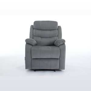 Fabric Manual Recliner Chair with Lower Lumbar Massage - 1 of 4