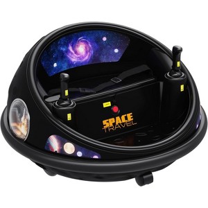 12V 2-Speed 360° Spin Ride on Car with Remote Control, Lights & Music, Space Theme Electric Bumper Car Toy Gifts for Boys & Girls Ages 1-5 - 1 of 4