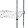 5-Tier Silver Heavy Duty Storage Rack ¨C Adjustable Wire Shelf with Wheels for Garage, Kitchen & Pantry (Corrosion-Resistant Steel) - 3 of 4