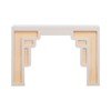 Suzie Cream & Rattan Console Table - 2 of 4