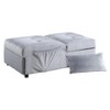 TiramisuBest Modern Lift Top Storage Bench with Pull-out Bed 1pc Dark Blue Velvet Tufted Solid Wood Furniture--Dark Blue - 3 of 4
