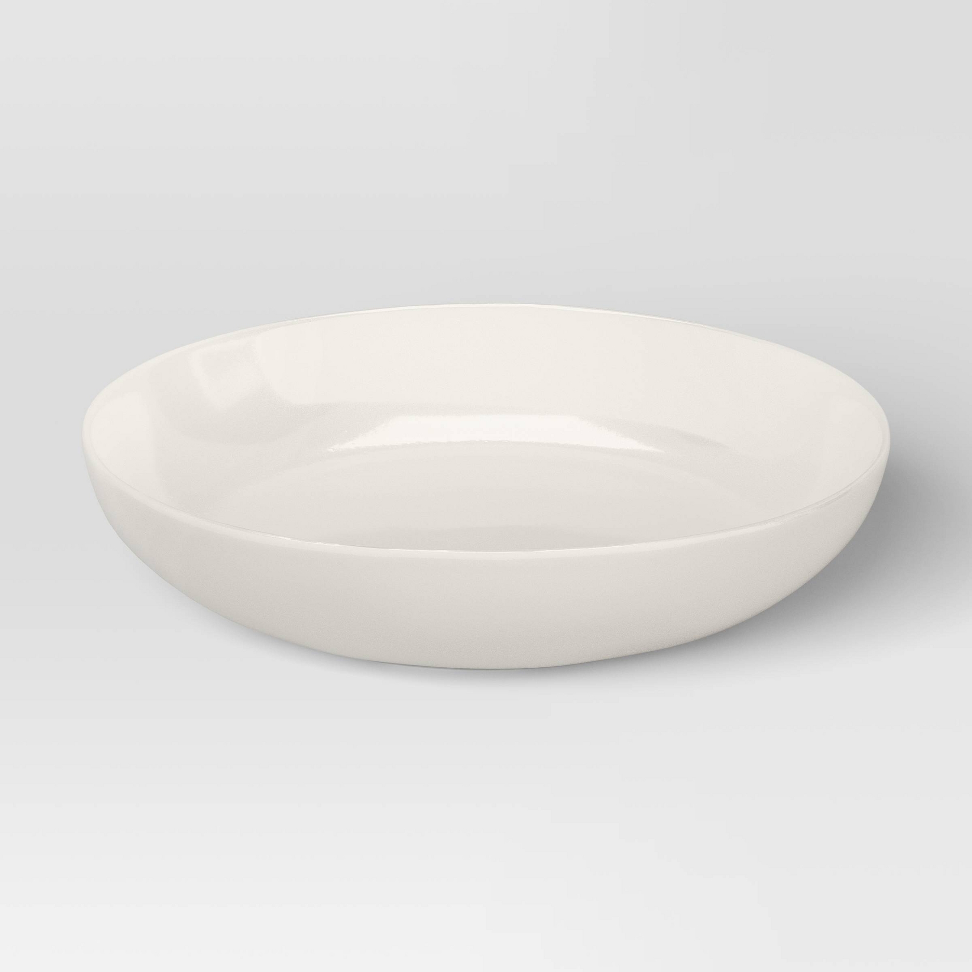 38.9oz New Stoneware Aralia Organic Dinner Bowl Sour Cream - Threshold™