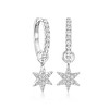 Pure Collection by Ross-Simons 0.15 ct. t.w. Diamond Charm-Compatible Huggie Hoop Earrings in Sterling Silver - 3 of 4