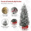 Acekool 4.5ft Snow-Touched Tree - 200 Pre-Lit Warm LEDs with 8 Light Settings - 4 of 4