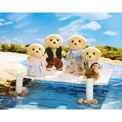 calico critters chocolate lab family