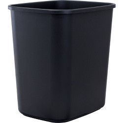 Black for sale online Rubbermaid Commercial RCP295600BK Plastic Receptacle Wastebasket 