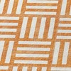 Orange And Ivory Geometric Washable Indoor Outdoor Area Rug - 4 of 4