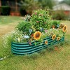 Cesicia 8 x 3 x 1.5 FT Light Gray Oval Galvanized Metal Raised Garden Bed - 3 of 4