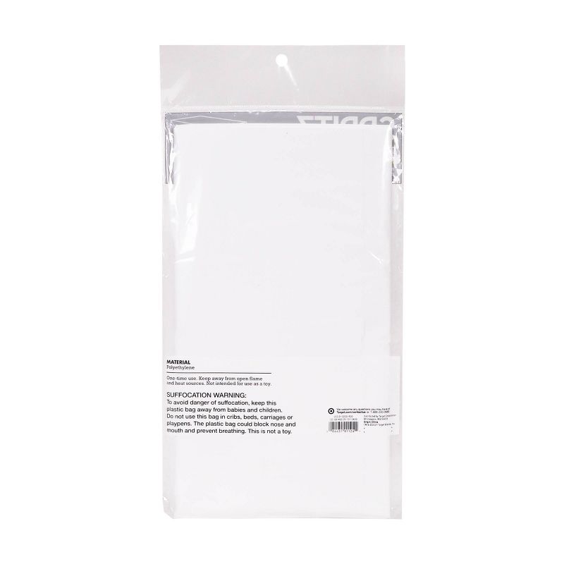 White Plastic Table Cloth - Spritz&#8482;, 3 of 5