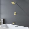 CLIHOME Single Handle 1 Spray Tub and Shower Faucet with 8 Inch Square Fixed Shower Valve Included - 3 of 4