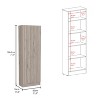 NicBex 5 Shelves File Cabinet with Double Door Cabinet,Office Cabinet with Spacious Tier-Shelving Design,Filing Cabinet for Home Office - 4 of 4