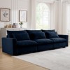 NicBex Couches for Living Room Over Size 3-Seater Sofa Deep Seat Couch Comfort Corduroy Upholstered Sofa With 3 Waist Pillows for Bedroom - 2 of 4
