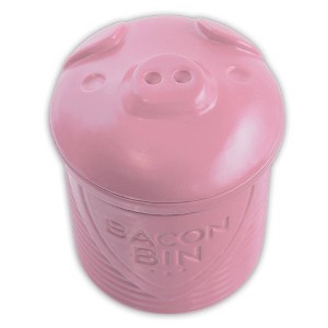 Harold Import HIC 00544 Silicone Bacon Bin Grease Holder 1 Cup Pink - 1 of 3