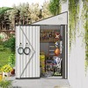 Gulches solid structural two-color storage shed, single hinge door, good ventilation, surface with protective film for various scenarios - 2 of 4