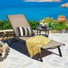 Tangkula Outdoor Aluminum Chaise Lounge Recliner Chair with Adjustable Backrest - 3 of 4