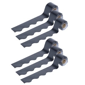 Carson Dellosa Education Black Rolled Scalloped Border, 36 Feet Per Roll, 6 Rolls - 1 of 4