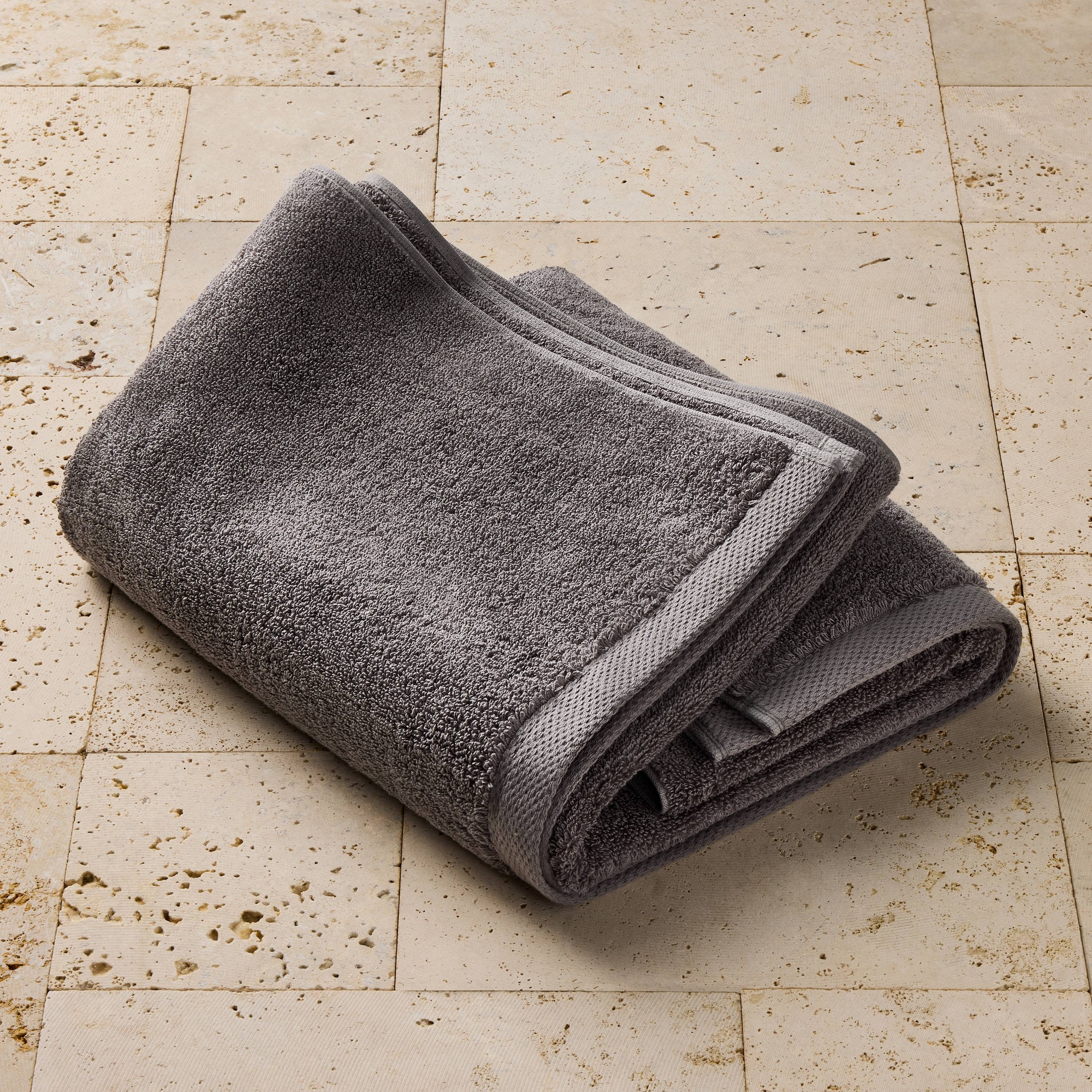 Organic Bath Towel Dark Gray - Casaluna™