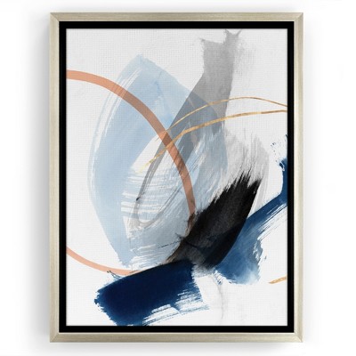 Americanflat - 16x20 Floating Canvas Champagne Gold - Foreshadow III by Pi Creative Art