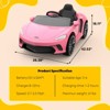 Ride on Car for Kids, 12V Battery Powered Sports Car with 2 Speeds, Parent Control, Sound System, LED Headlights and Hydraulic Doors for 3-8 - 3 of 4