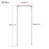 Unique Bargains Garden Stakes Pins, Galvanized Landscape Staples Outdoor Lawn Pegs for Ground Cover Weed Barrier Fabric - 2 of 4