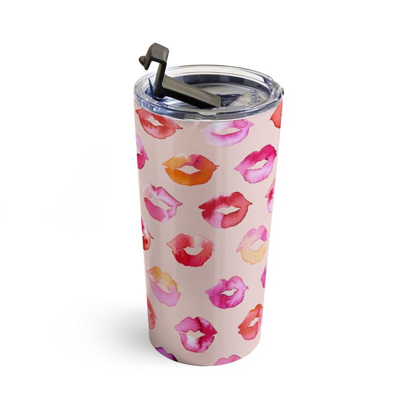 Ninola Design Sweet Pink Lips Travel Mug 20 oz Stainless Steel Travel Mug - Deny Designs, 3 of 5