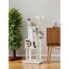 65-Inch Cat Tree for Indoor Cats - Modern Multi-Level Cat Tower with 5 Scratching Posts, Perch, and Washable Cushions - Cat Furniture by WoodyWonders - 3 of 4