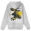 Transformers One Bumblebee Adult Athletic Heather Long Sleeve Hooded Sweatshirt -Medium - 3 of 4