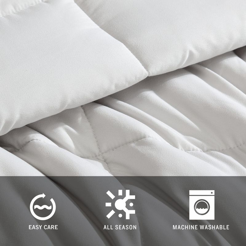 Kenneth Cole Solution Solid Grey  Comforter Set, 3 of 11