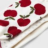 Women's Apple 3pk Low Cut Socks - A New Day™ Ivory/Red 4-10 - 3 of 3