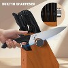 imarku 14PCS Japanese High Carbon Stainless Steel Knife Set features a built-in sharpener, non-slip handles, and dishwasher-safe design - 3 of 4