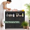 6 Drawer Dresser, Baby Changing Table Dresser, Convertible Nursery Dresser for Infant Essentials, Modern Changing Table Top with Pad Included - 3 of 4