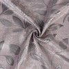 Modern Bohemian Leaves Room Darkening Semi-Blackout Curtains, Set of 2 by Blue Nile Mills - 3 of 4