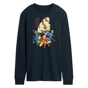 Men's - Avatar: The Last Airbender - Aang Group Long Sleeve Graphic T-Shirt - 1 of 4