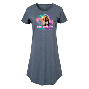 Women's - Barbie - Together We Shine Graphic T-shirt Dress - 1 of 4