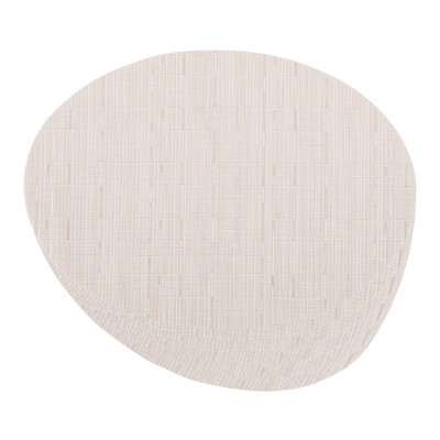 REGALWOVEN PVC Oval Kitchen Dining Table Decor Wipeable Placemats 6 Pcs