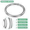Unique Bargains Dream Catcher Stainless Steel Macrame Wreath Floral Round Metal O Rings 1 PC - 2 of 4