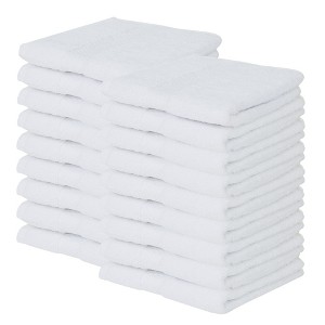 Splash Zero Twist 100% Ring Spun Cotton Face Washcloth Set – Reversible, 550 GSM, Soft, Lightweight, Highly Absorbent Towels for Bathroom - 1 of 4