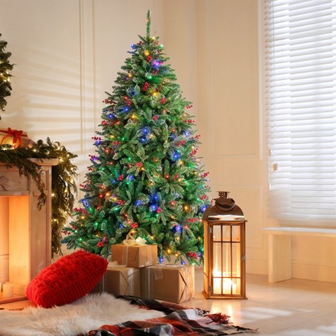 Christmas tree deals with coloured lights