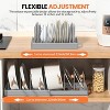 LunaLulinlk Expandable Pan Organizer, 12 Adjustable Shelves, Multifunctional Lid Organizer for Kitchen Cabinets, Gray - 2 of 4