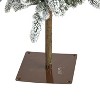5.5ft. Flocked Alpine Artificial Christmas Tree with 150 Warm White LED Lights and 377 Branches – Cozy Compact X-Mas Tree - 4 of 4