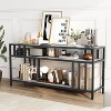 Jojoka TV Stand for Television, Entertainment Center with 3-Tier Open Storage Shelves - 4 of 4