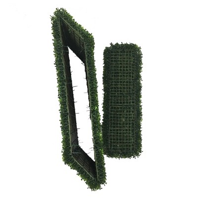 Vickerman 36" Artificial Green Boxwood Hedge for Outdoor Use