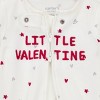 Carter's Just One You® Baby Boys' Little Valentine Sleep N' Play with Hat - White - 3 of 4